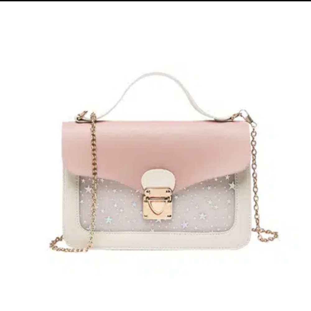 Generic fashion sequins star print shoulder bag